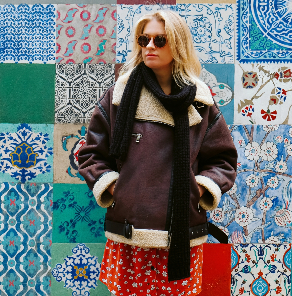 Blonde dress in Shearling Jackets